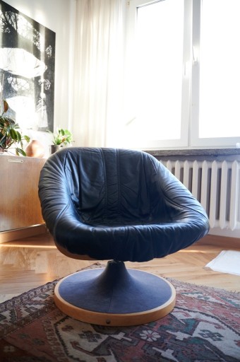Zdjęcie oferty: Fotel skórzany Soda Galvano lata 70 vintage