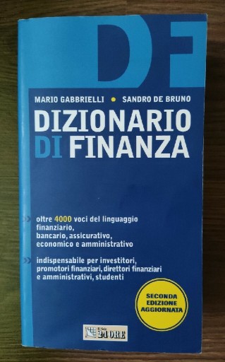 Zdjęcie oferty: Slownik finansowy Dizionario di finanza włoski