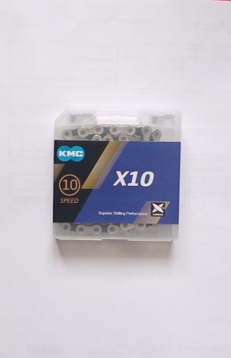 Zdjęcie oferty: Łańcuch KMC X10 10- rzędowy, czarno- srebrny, 116 ogniw 