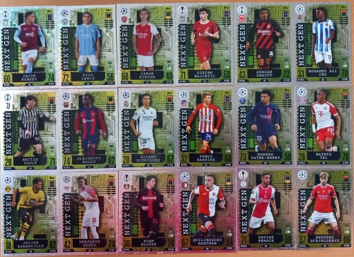 Zdjęcie oferty: TOPPS MATCH ATTAX 2024 NEXT GEN KOMPLET 18 SZTUK