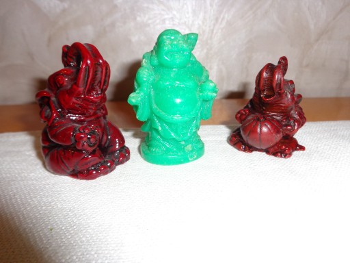 Zdjęcie oferty: Chińskie figurki 2 słonie i budda. Feng shui. 