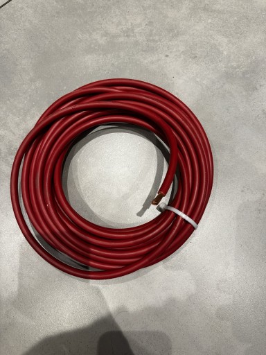 Zdjęcie oferty: Przewód kabel czerwony 1x25 mm2 linka, 10mb