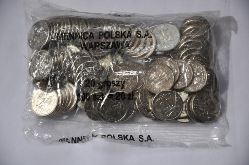 Zdjęcie oferty: 20 groszy 2009.Woreczek bankowy