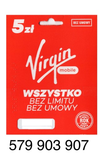 Zdjęcie oferty: 579 903 907 VIRGIN ŁATWY ZŁOTY NUMER STARTER FV 