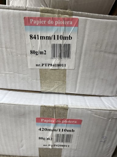 Zdjęcie oferty: Papier do plotera 841mm x 110 m 80g