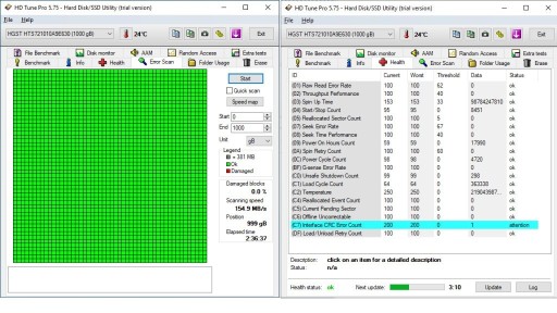 Zdjęcie oferty: Dysk HGST 1000Gb 1Tb 1HTS721010A9E630