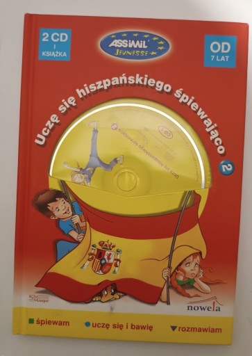 Zdjęcie oferty: Ucze sie hiszpanskiego spiewajaco + 2 CD Od 7 lat 