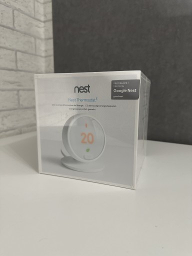 Zdjęcie oferty: Nowy Termostat E Nest Google Biały  HF001235-EX