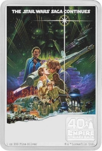 Zdjęcie oferty: Star Wars 2 dolary 2020 Certyfikat