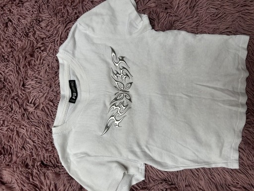 Zdjęcie oferty: top biały z wzorem motylka