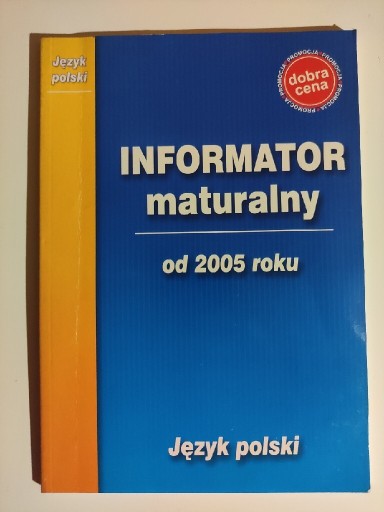 Zdjęcie oferty: Informator maturalny od 2005 język polski