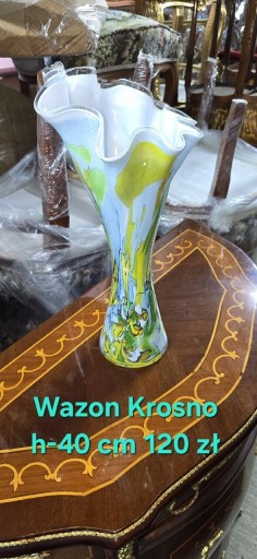 Zdjęcie oferty: Wazon kolorowe szklo Krosno