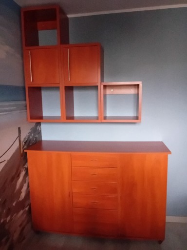 Zdjęcie oferty: Komoda i półki wiszace/stojące 