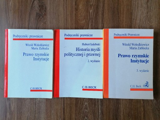 Zdjęcie oferty: 3x zestaw Prawo rzymskie Myśl polityczna i prawna