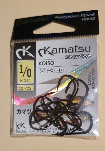 Zdjęcie oferty: Haczyk KAMATSU KOISO E GRIP K-014 rozm.1/0 10szt