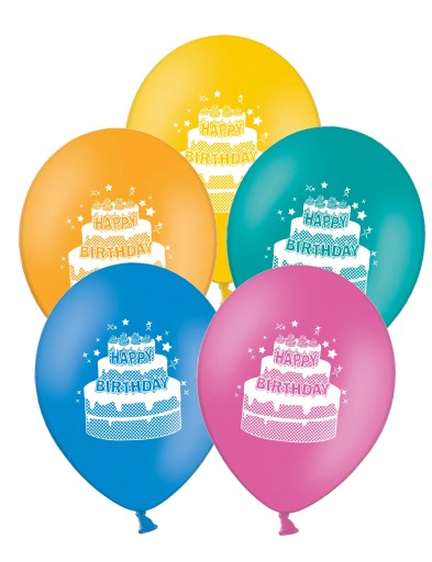 Zdjęcie oferty: balony urodzinowe,tort happy birthday,zestaw 