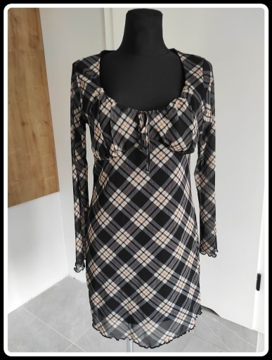 Zdjęcie oferty: Primark sukienka 42 XL tunika w kratkę z podszewką