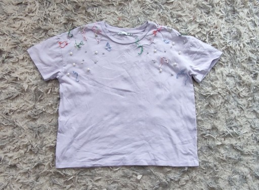 Zdjęcie oferty: T-shirt z perełkami oversize S