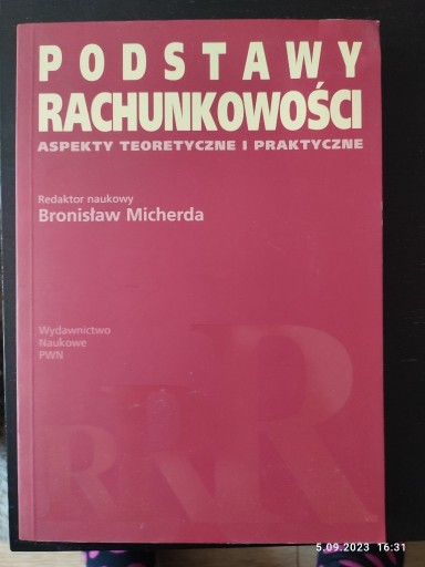 Zdjęcie oferty: Podstawy rachunkowości. Micherda