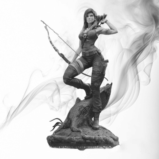 Zdjęcie oferty: Figurka druk 3D żywica " Lara Croft " - 12 cm