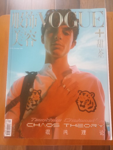Zdjęcie oferty: Vogue China Październik 2021 Timothee Chalamet