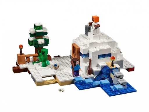 Zdjęcie oferty: LEGO Minecraft 21120 Śnieżna kryjówka, kompletny