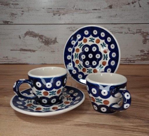 Zdjęcie oferty: Filiżanka ceramiczna do espresso zestaw ceramika Bolesławiec 