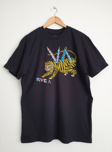 Zdjęcie oferty: Koszulka T-shirt RVCA Tygrys Cool Print Czarna L