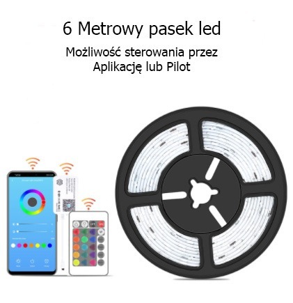 Zdjęcie oferty: Pasek LED SYNCHRONIZOWANY Z MUZYKĄ *OKAZJA*