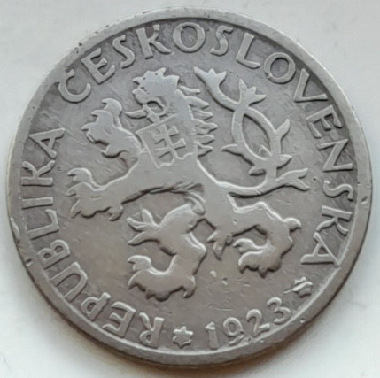 Zdjęcie oferty: Czechosłowacja 1 korona 1923