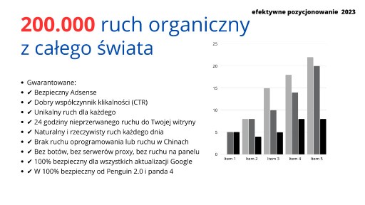 Zdjęcie oferty: 200.000 Ruch organiczny z całego świata pozycjonuj