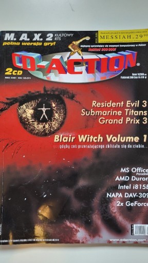 Zdjęcie oferty: CD ACTION 10/2000 czasopismo o grach