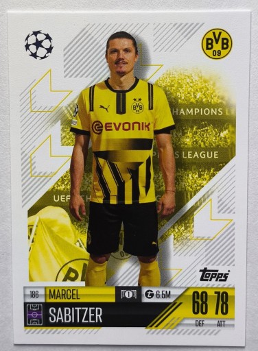 Zdjęcie oferty: Match Attax 2024/2025 MARCEL SABITZER nr.186