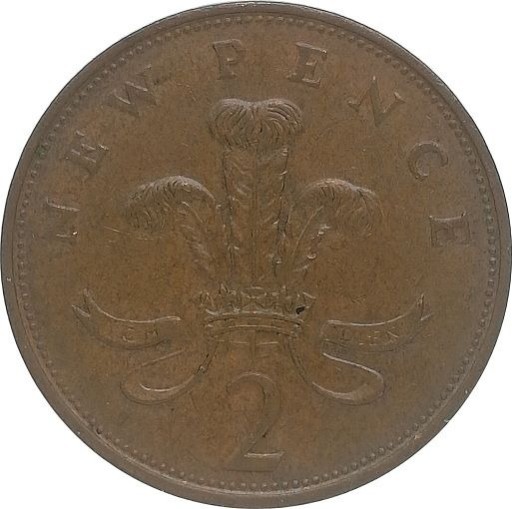 Zdjęcie oferty: Wielka Brytania 2 new pence 1981, KM#916