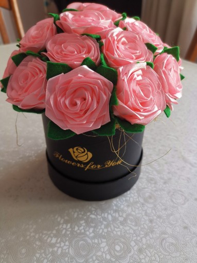 Zdjęcie oferty: HANDMADE Bukiet róż FLOWER BOX WALENTYKI DZIEŃ KOB