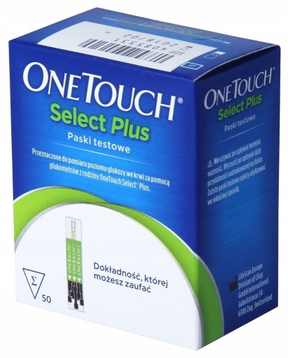 Zdjęcie oferty: ONE TOUCH SELECT PLUS PASKI TESTOWE 50 SZT