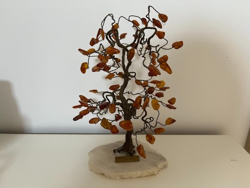Zdjęcie oferty: drzewko szczęścia bursztynowe ok. 22 cm. wys.