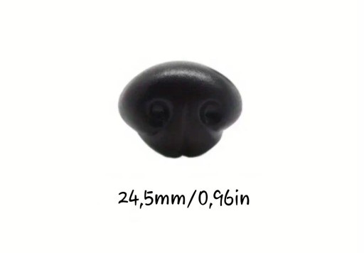 Zdjęcie oferty: Nosek 24,5 mm do maskotek czerń 