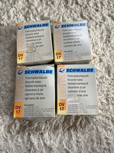 Zdjęcie oferty: Dętki Schwalbe 4 sztuki rozmiar 28/47-622/635