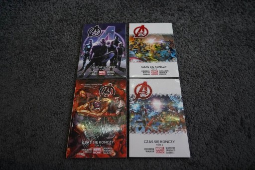Zdjęcie oferty: Avengers - Czas się kończy Tom 1,2,3,4 NOWE FOLIA
