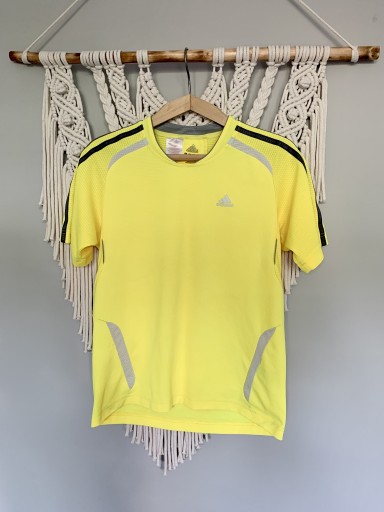 Zdjęcie oferty: Adidas M żółty t-shirt logo elementy odblaskowe