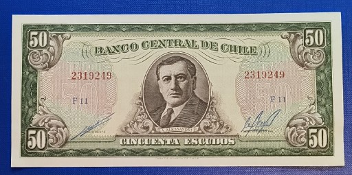 Zdjęcie oferty: Banknot ,Chile 50 pesos