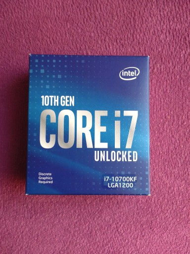 Zdjęcie oferty: Procesor Intel Core i7-10700KF, 3.8GHZ, 16 MG