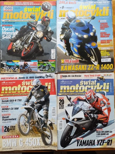 Zdjęcie oferty: Świat Motocykli 2003'06'08'09'11'12'14 razem 9szt.