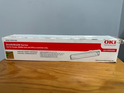 Zdjęcie oferty: Oryginalny toner OKI B4400 B4600, p/n 43502302, 3k