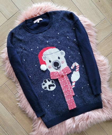Zdjęcie oferty: Sweter świąteczny damski na święta z Mikołajem 46