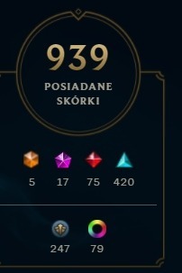 Zdjęcie oferty: Konto League of Legends 940+ skinów