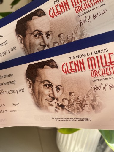Zdjęcie oferty: Bilety na koncert Glenn Miller Orchestra