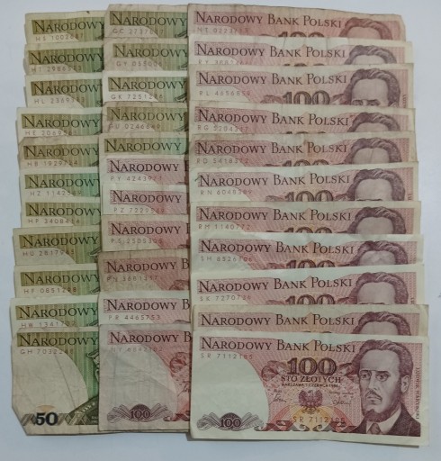 Zdjęcie oferty: NR 3 - BANKNOTY PRL - 33 SZTUKI - KAŻDA SERIA INNA