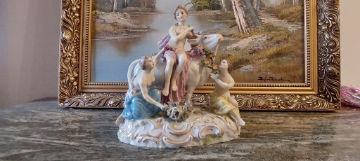 Zdjęcie oferty: Dresden Europa na byku porcelanowa figura